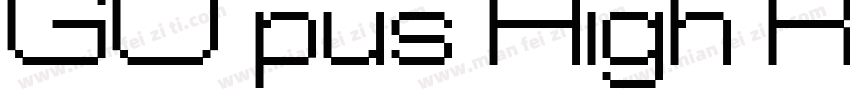 GO pus High Resolution Roman字体转换